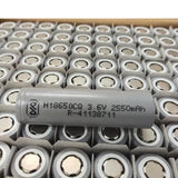 BAK H18650CQ 2550mAh 3.7V 3C Li-ion Rechargeable Battery - Bulk Pack of 100 Pieces