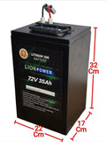 72V 35ah Lithium Ion  Battery