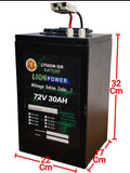 72volt 30AH Lithium ion Battery Electric Bike Scooter Battery Pack out of stock