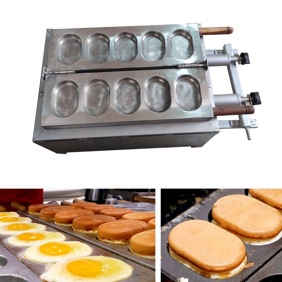 Bread/Burger Maker Machine Gas Operated 5 Egg