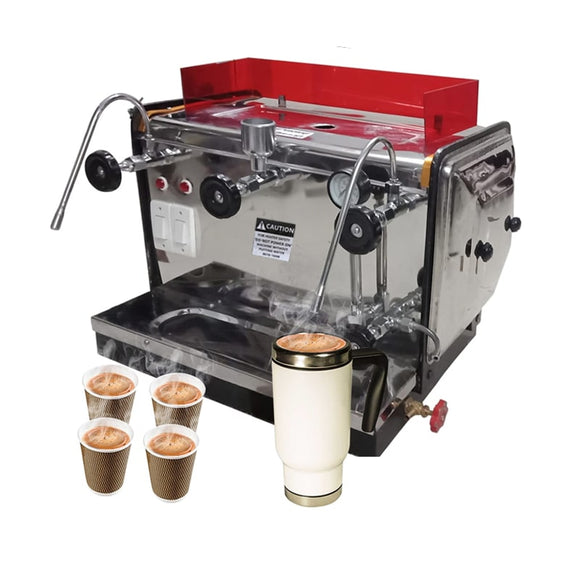 Gas espresso outlet machine