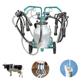 Trolley Type Milking Machine, 0.75HP Motor 40L Single Bucket