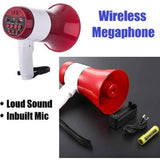 Wireless Megaphone Loudspeaker for Announcement with Bluetooth, Rechargeable Battery