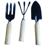 Mini Garden Tool Set Gardening Shovel, Gardening Tools kit Hand Cultivator, Small Trowel, Garden Fork, Spade, Rake with Wooden Handles