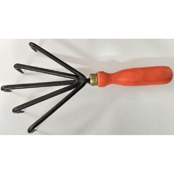 Cultivator 5 Teeth Garden Wood Handle