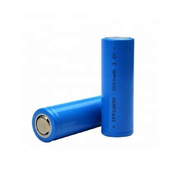 LIFEPO4 Single cell IFR 22650 3.2V 2000mAh Battery