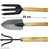 NIKTION Gardening Tools kit Hand Cultivator, Small Trowel, Garden Fork (Set of 3)  10 PACK